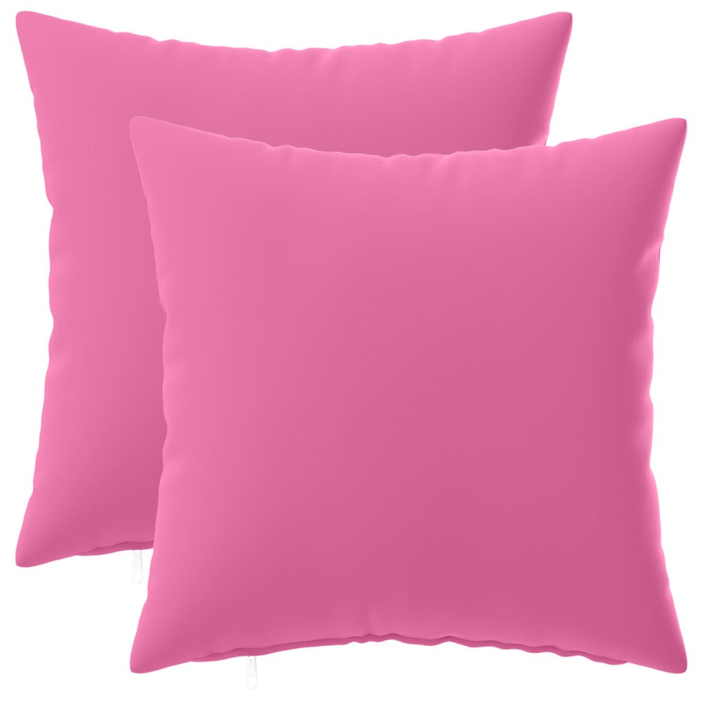 vidaXL Kuddöverdrag 2 st HEERLEN Rosa 35 x 35 cm Polyester