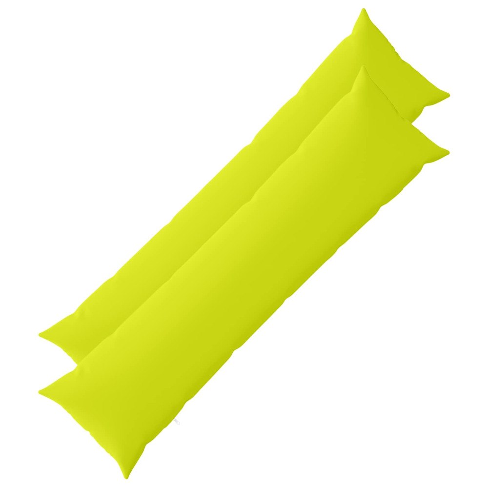 vidaXL Kuddöverdrag 2 st HEERLEN Klart grön. 40 x 145 cm Polyester