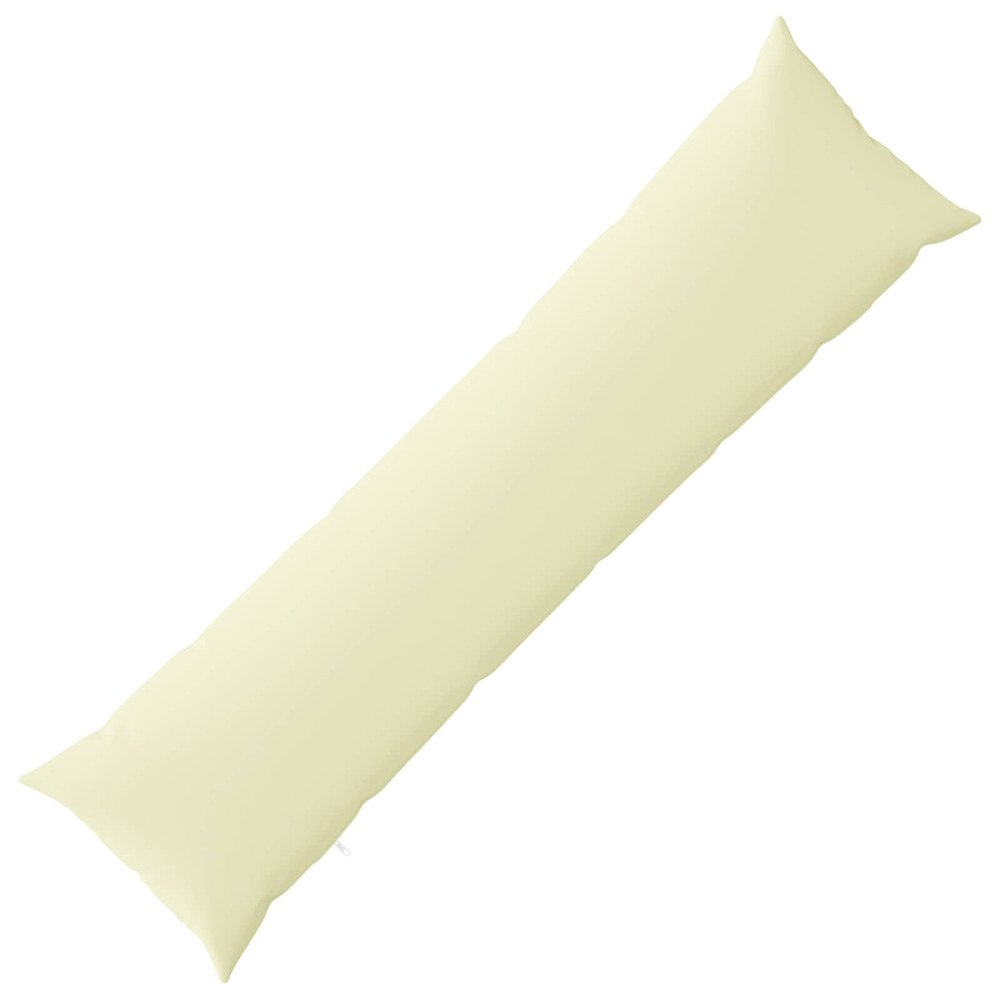 vidaXL Kuddöverdrag HEERLEN Gräddvit 40 x 145 cm Polyester