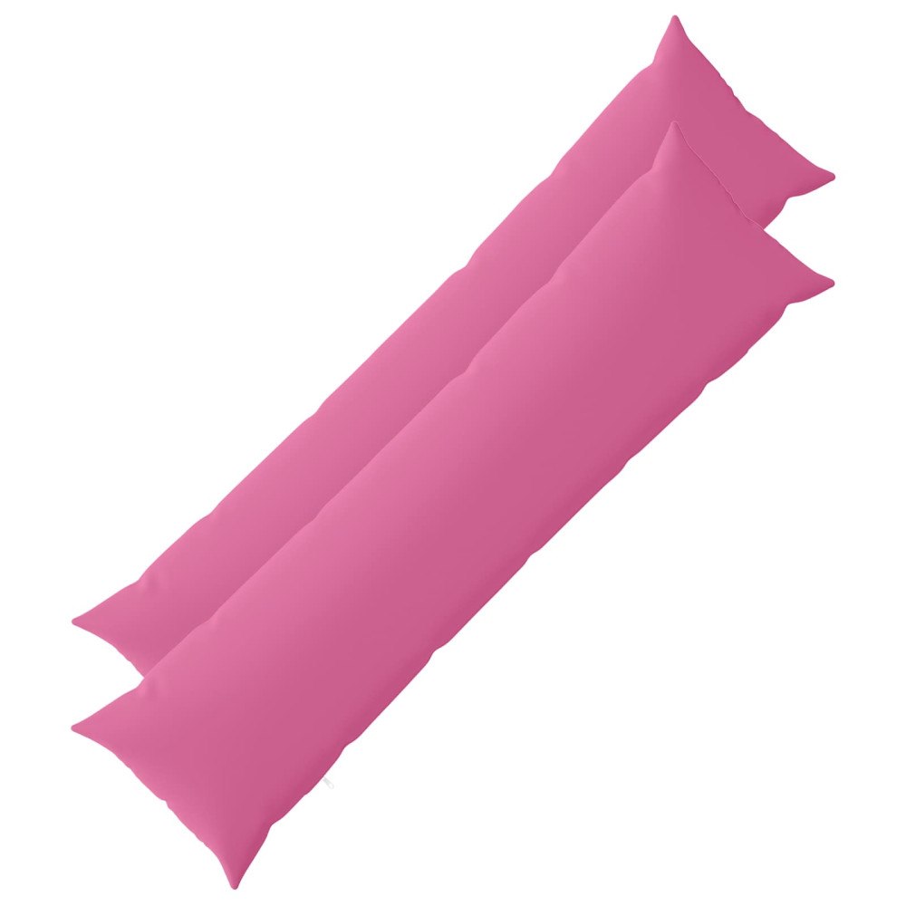 vidaXL Kuddöverdrag 2 st HEERLEN Rosa 40 x 145 cm Polyester