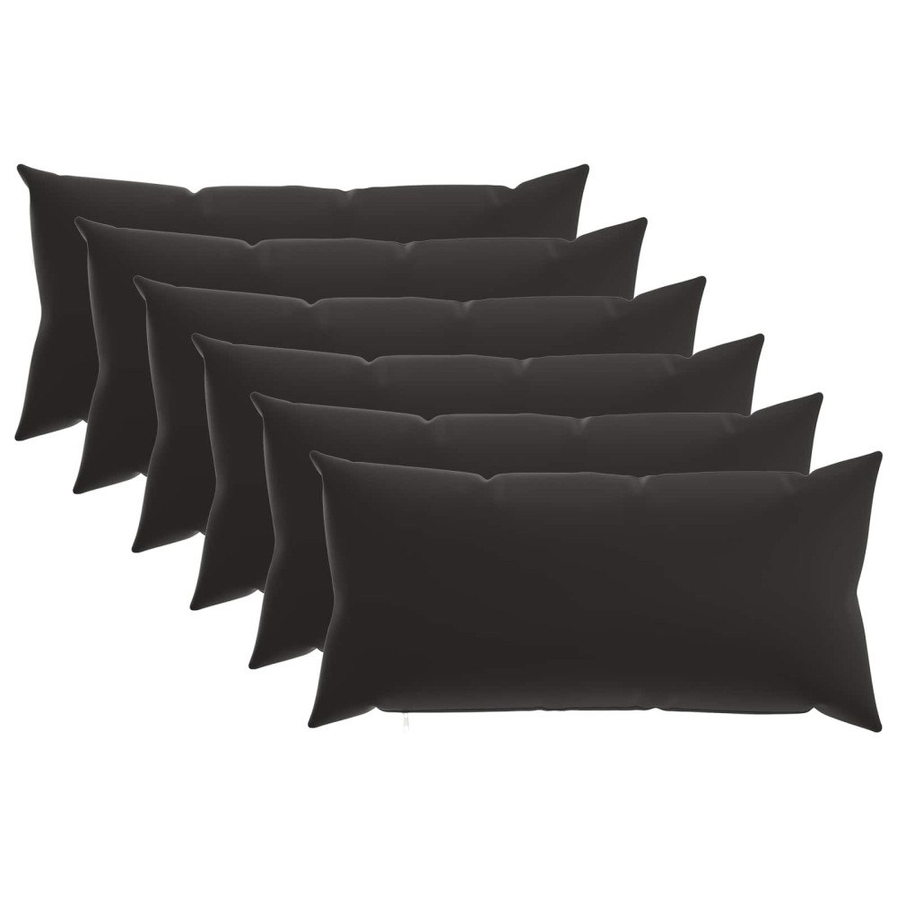 vidaXL Kuddöverdrag 6 st HEERLEN Flerfärgsdesign 40 x 70 cm Polyester