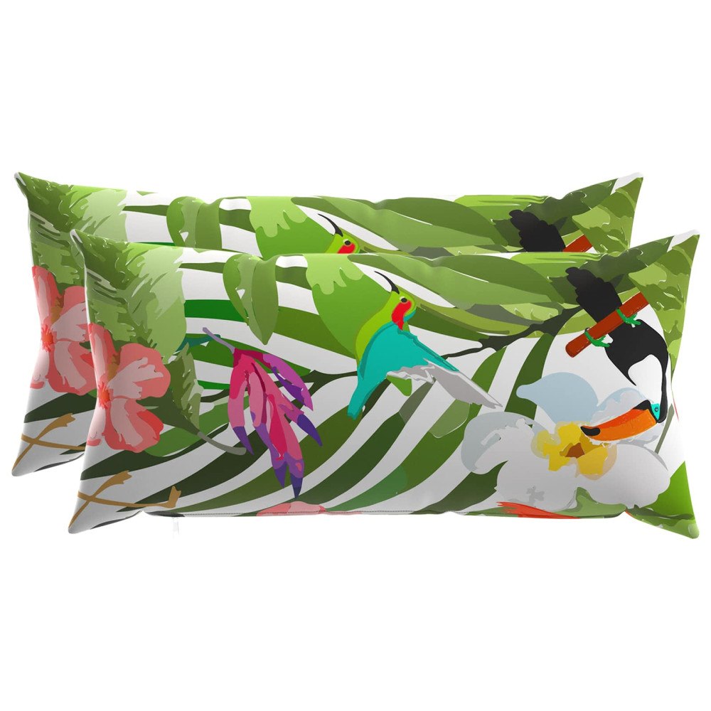vidaXL Kuddöverdrag 2 st HEERLEN Svart 40 x 80 cm Polyester