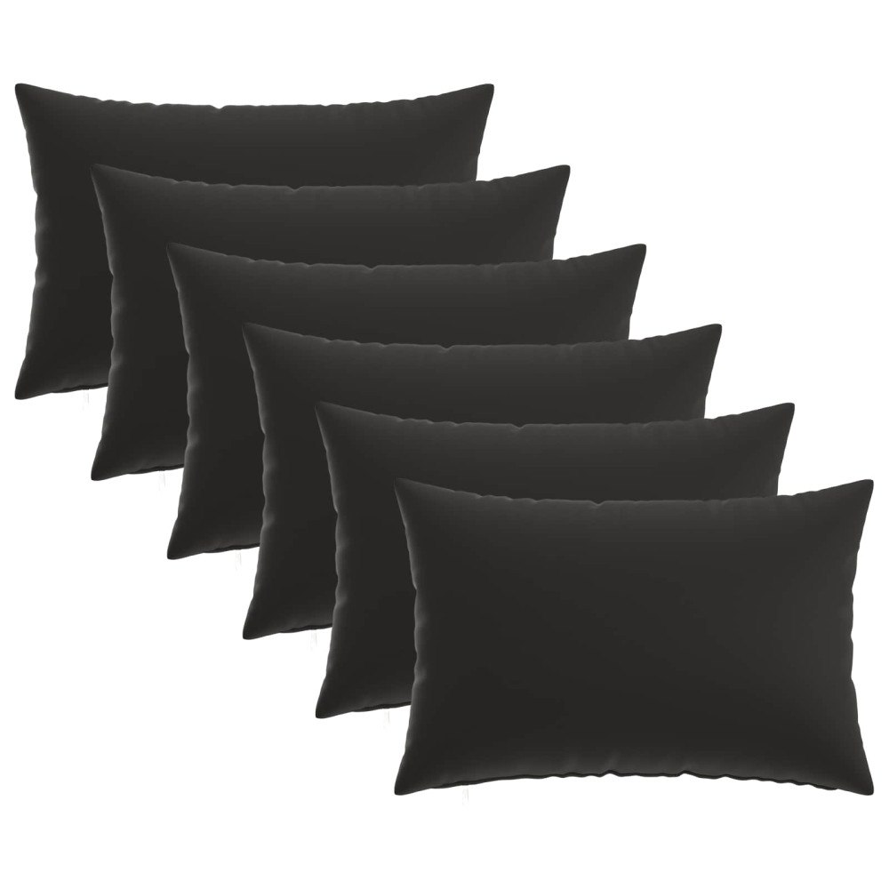 vidaXL Kuddöverdrag 6 st HEERLEN Flerfärgsdesign 50 x 70 cm Polyester