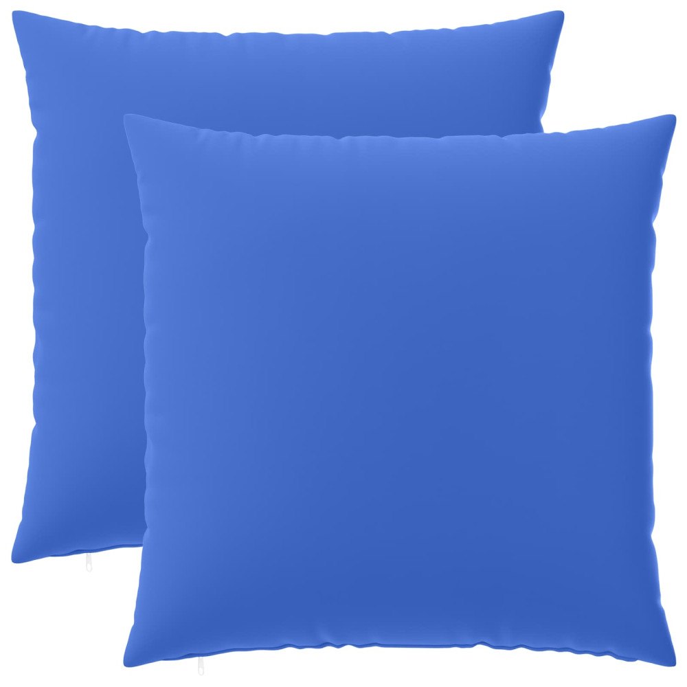vidaXL Kuddöverdrag 2 st HEERLEN Kungsblå 60 x 60 cm Polyester