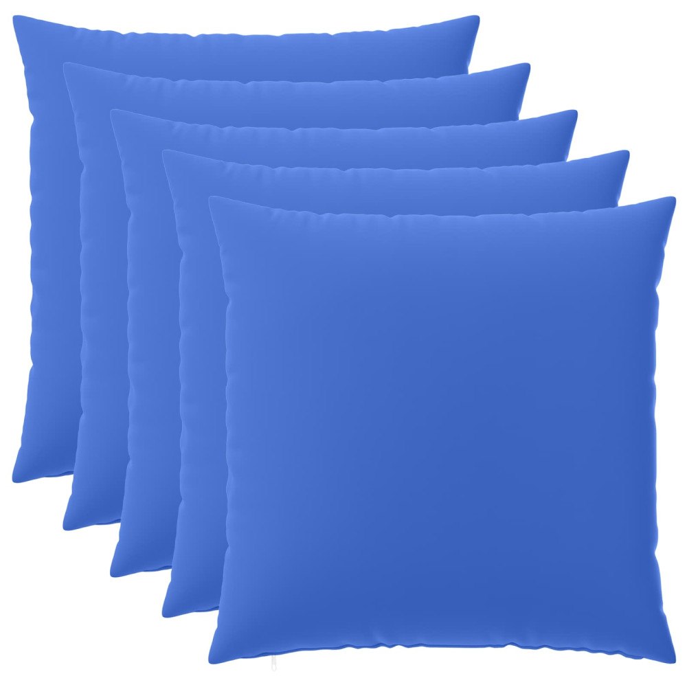 vidaXL Kuddöverdrag 6 st HEERLEN Kungsblå 60 x 60 cm Polyester