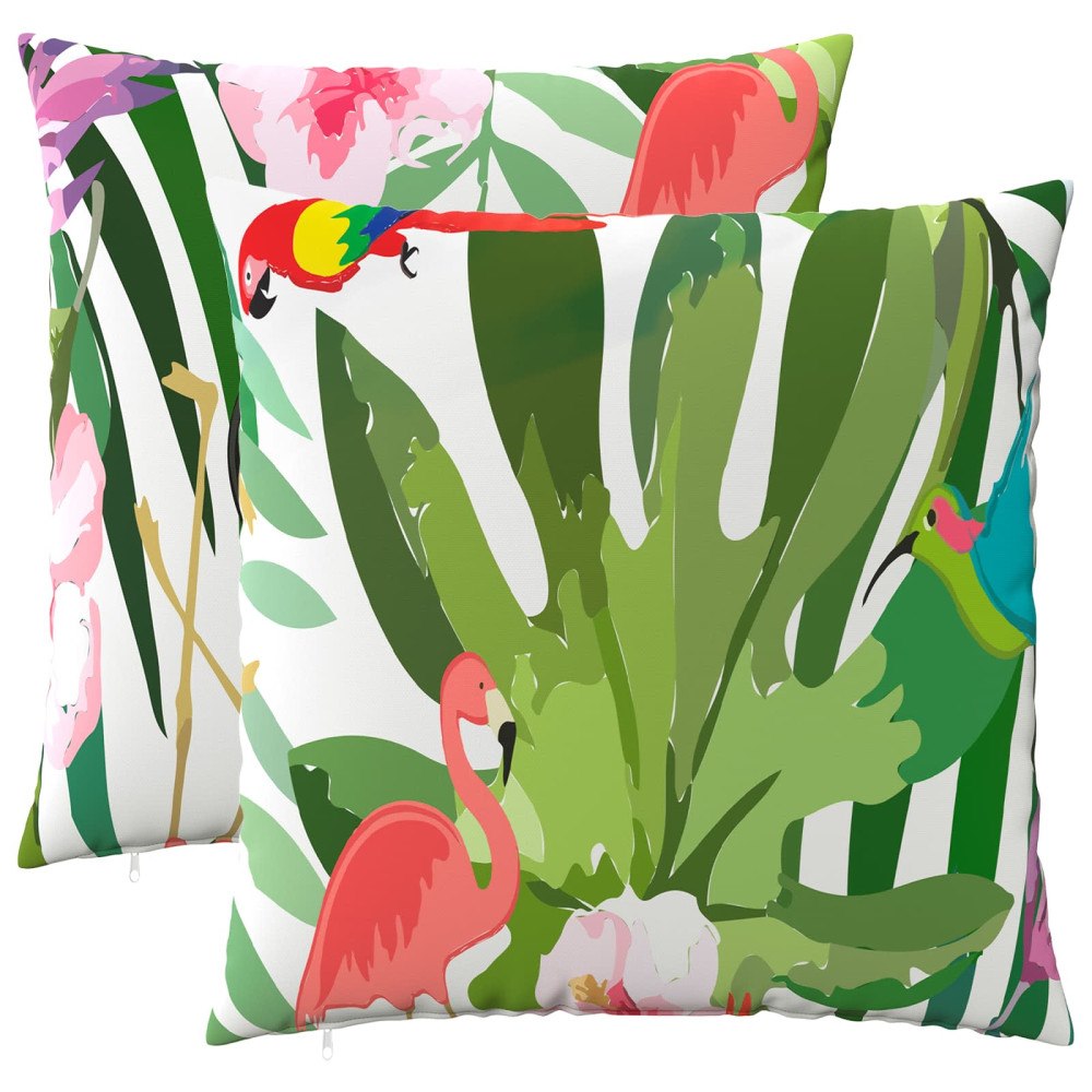 vidaXL Kuddöverdrag 2 st HEERLEN Flerfärgsdesign 60 x 60 cm Polyester