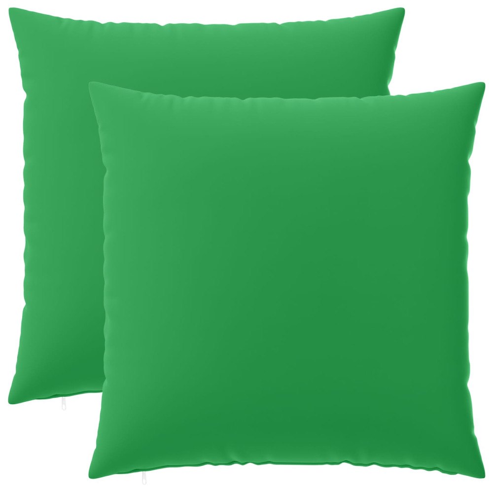 vidaXL Kuddöverdrag 2 st HEERLEN Grön 60 x 60 cm Polyester