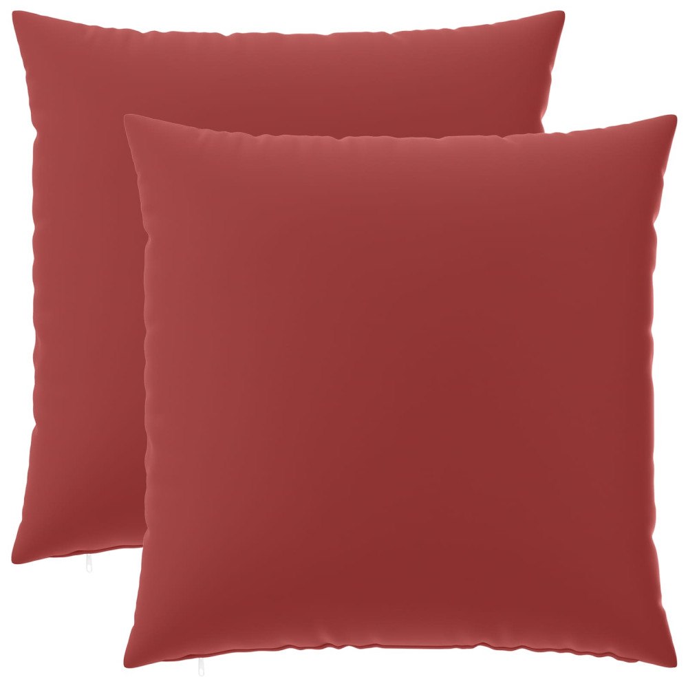vidaXL Kuddöverdrag 2 st HEERLEN Vinröd 60 x 60 cm Polyester