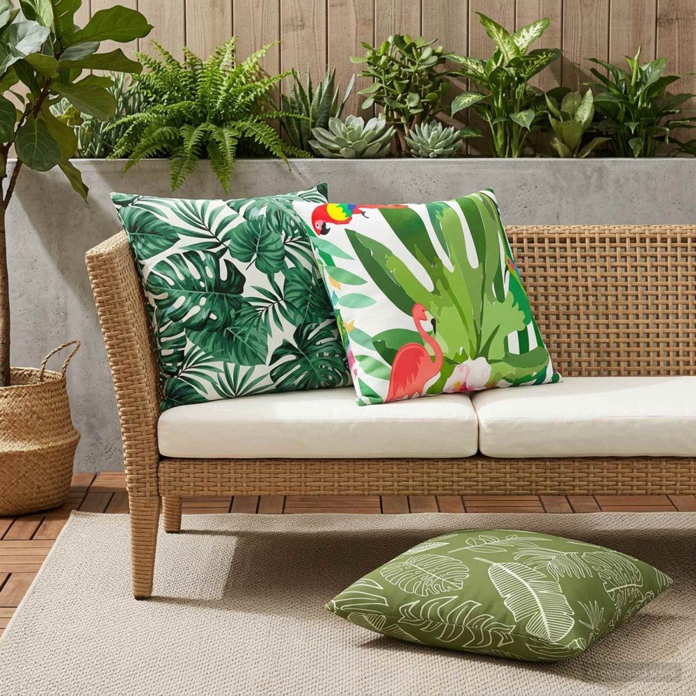 vidaXL Kuddöverdrag 2 st HEERLEN Flerfärgsdesign 65 x 65 cm Polyester
