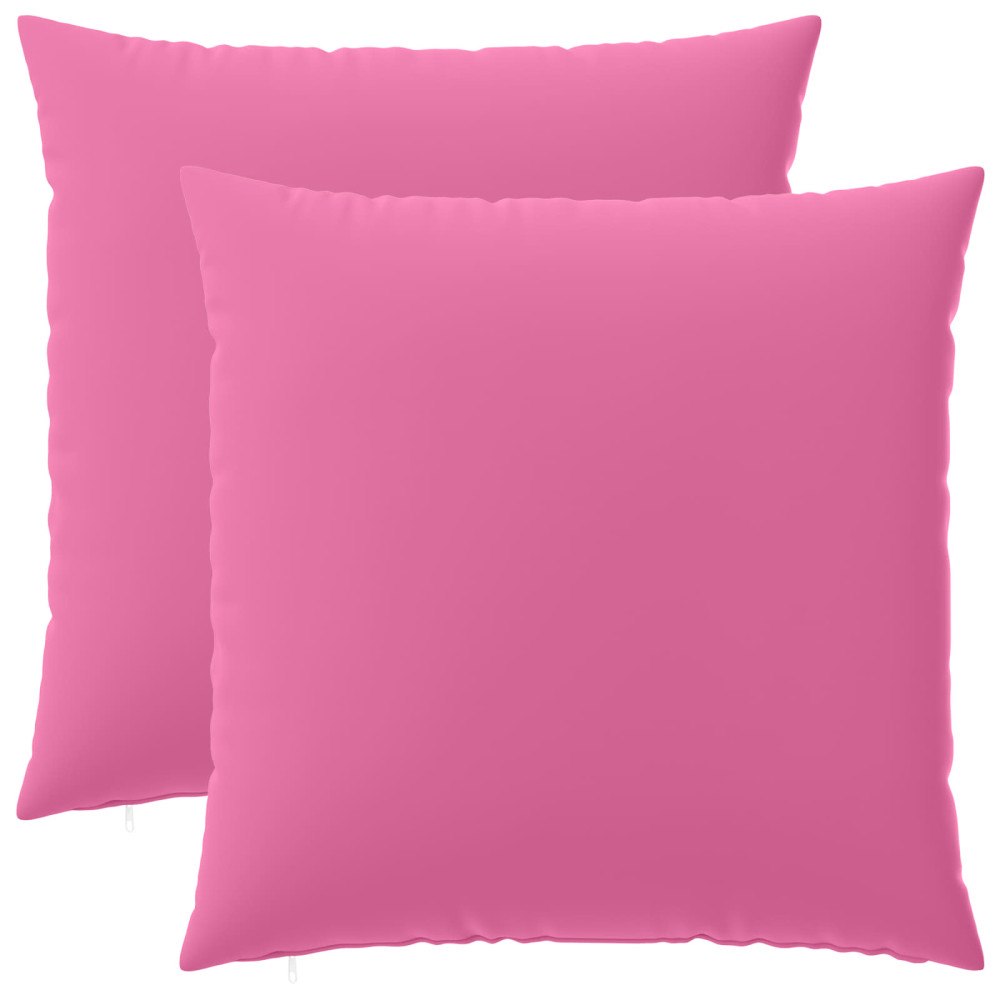 vidaXL Kuddöverdrag 2 st HEERLEN Rosa 65 x 65 cm Polyester