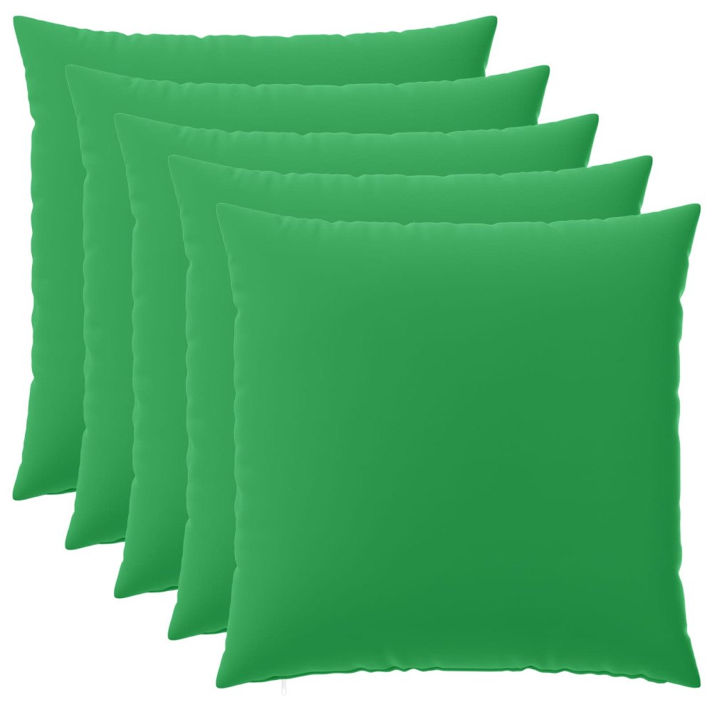 vidaXL Kuddöverdrag 6 st HEERLEN Grön 80 x 80 cm Polyester