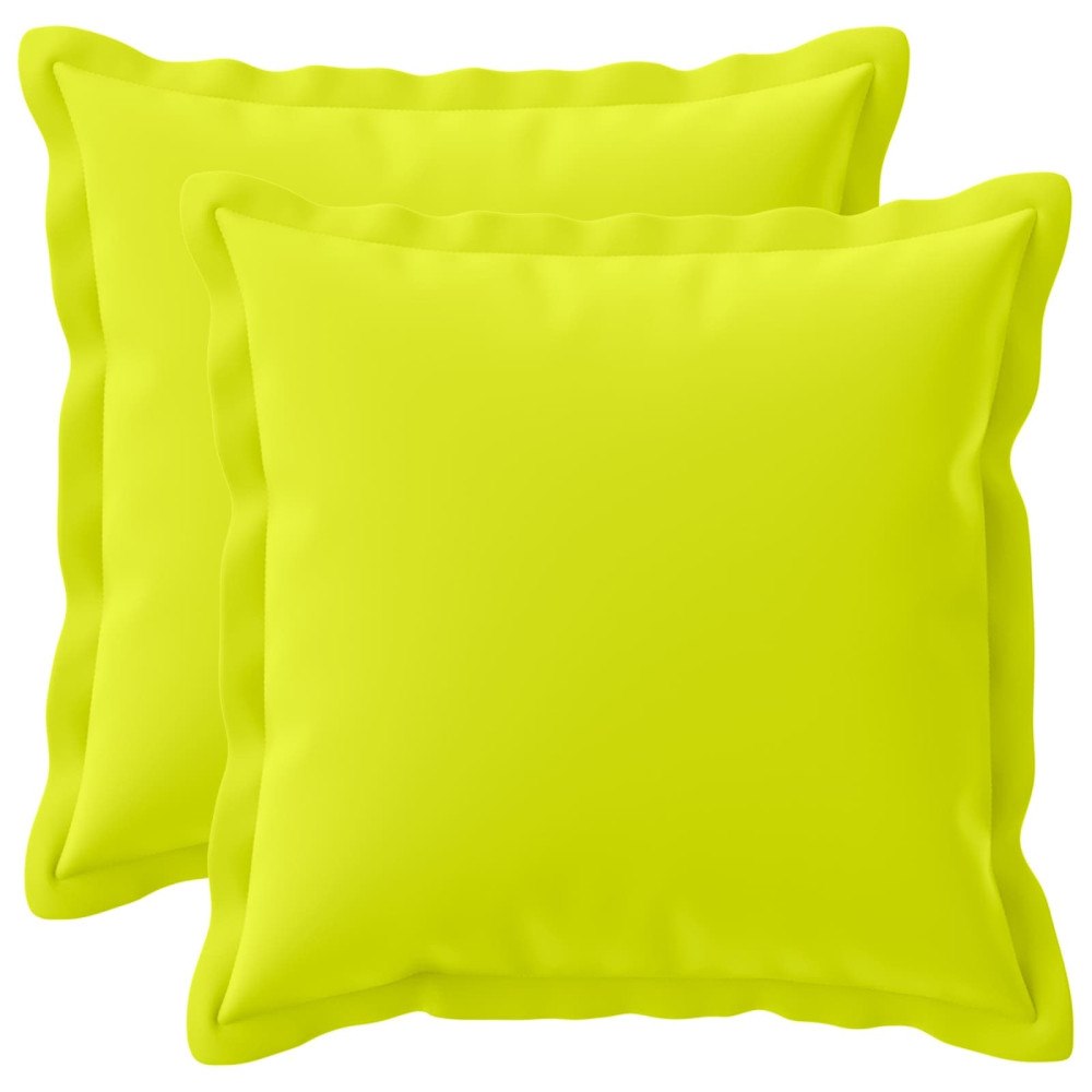 vidaXL Kuddöverdrag 2 st HOUTEN Klart grön. 30 x 30 cm Polyester