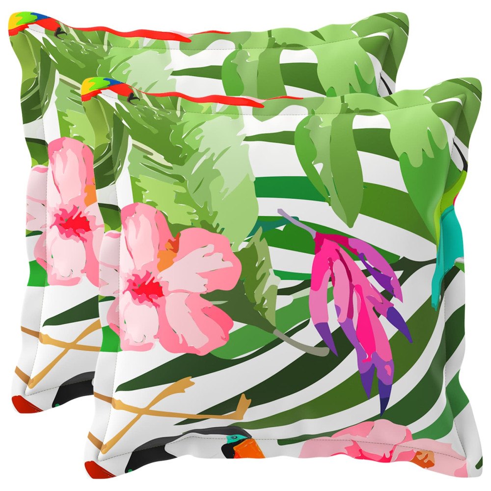 vidaXL Kuddöverdrag 2 st HOUTEN Svart 30 x 30 cm Polyester