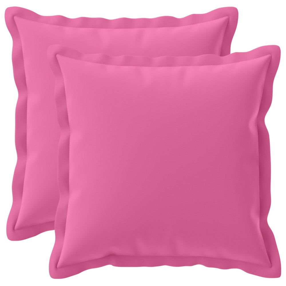 vidaXL Kuddöverdrag 2 st HOUTEN Rosa 30 x 30 cm Polyester