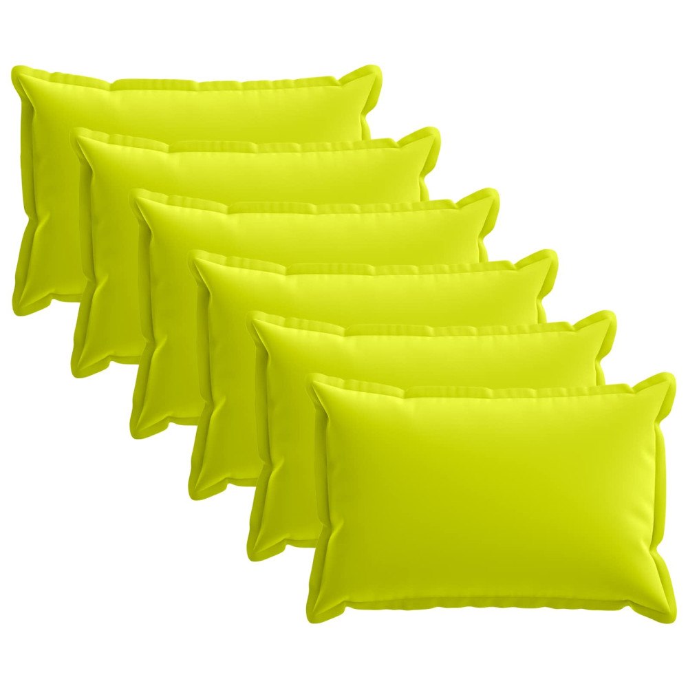 vidaXL Kuddöverdrag 6 st HOUTEN Klart grön. 30 x 50 cm Polyester