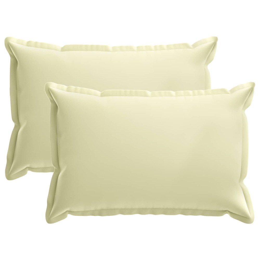 vidaXL Kuddöverdrag 2 st HOUTEN Gräddvit 30 x 50 cm Polyester