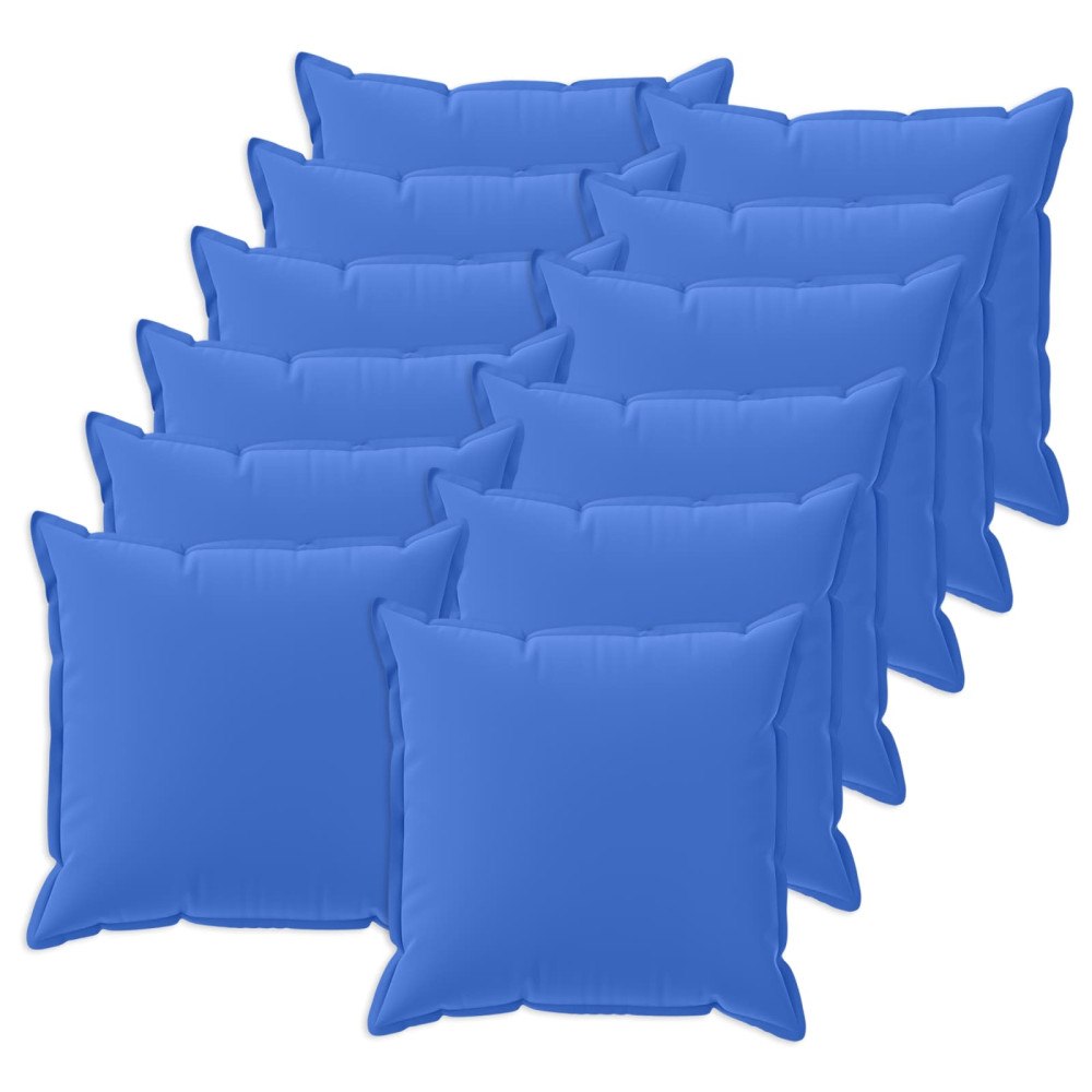 vidaXL Kuddöverdrag 12 st HOUTEN Kungsblå 40 x 40 cm Polyester