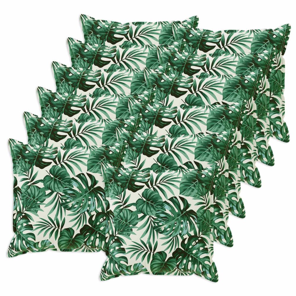 vidaXL Kuddöverdrag 12 st HOUTEN Bladmönster 40 x 40 cm Polyester
