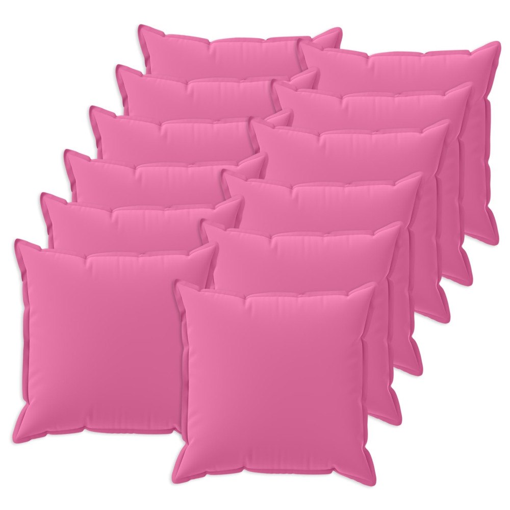 vidaXL Kuddöverdrag 12 st HOUTEN Rosa 40 x 40 cm Polyester
