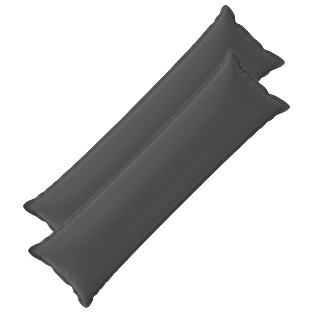 vidaXL Kuddöverdrag 2 st HOUTEN Antracit 40 x 145 cm Polyester