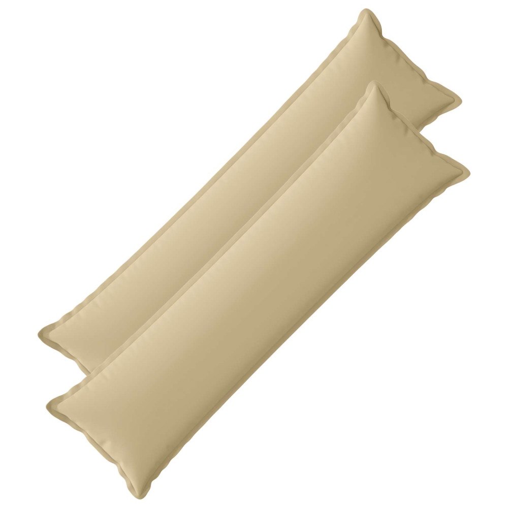 vidaXL Kuddöverdrag 2 st HOUTEN Beige 40 x 145 cm Polyester