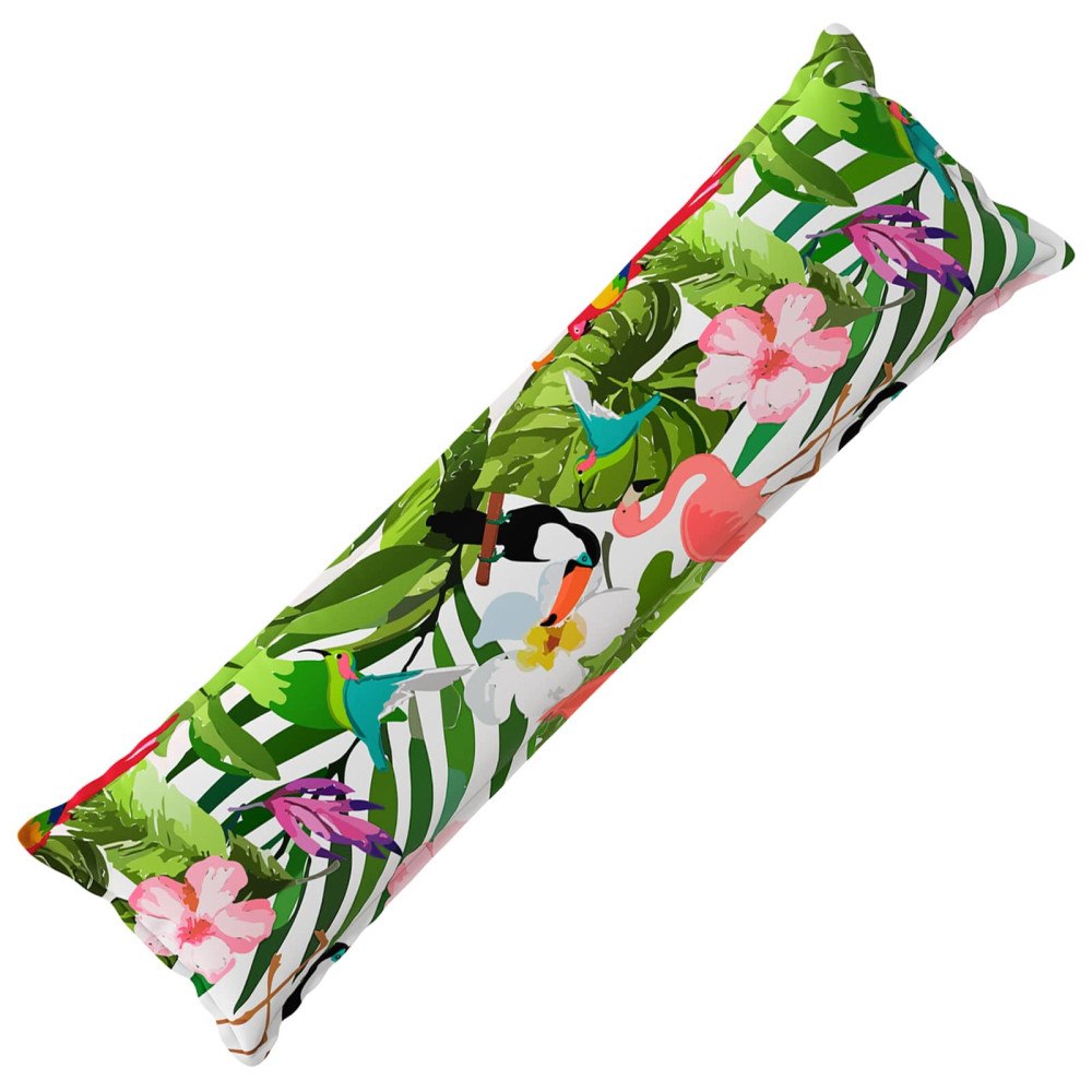 vidaXL Kuddöverdrag HOUTEN Svart 40 x 145 cm Polyester