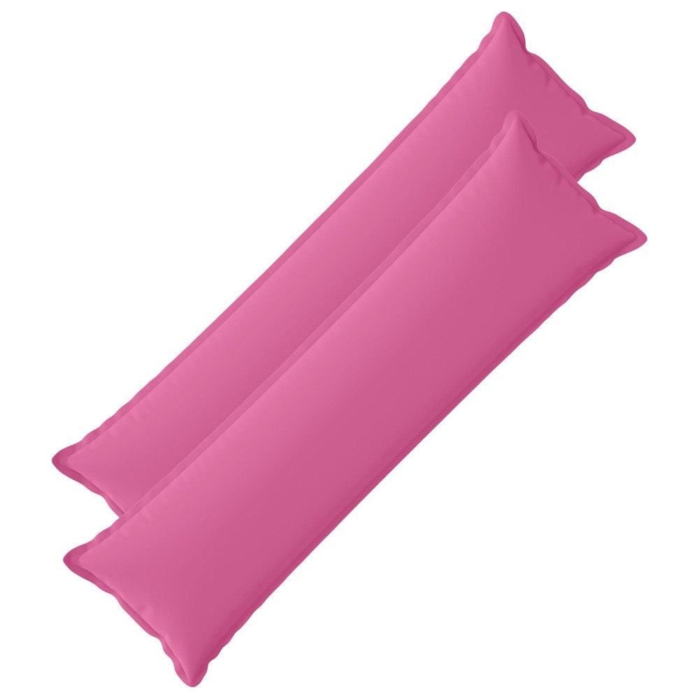 vidaXL Kuddöverdrag 2 st HOUTEN Rosa 40 x 145 cm Polyester