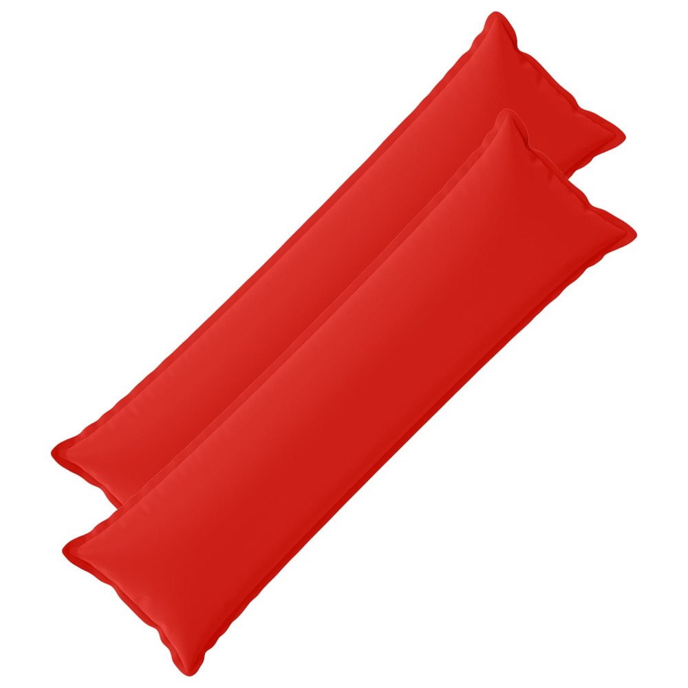 vidaXL Kuddöverdrag 2 st HOUTEN Röd 40 x 145 cm Polyester