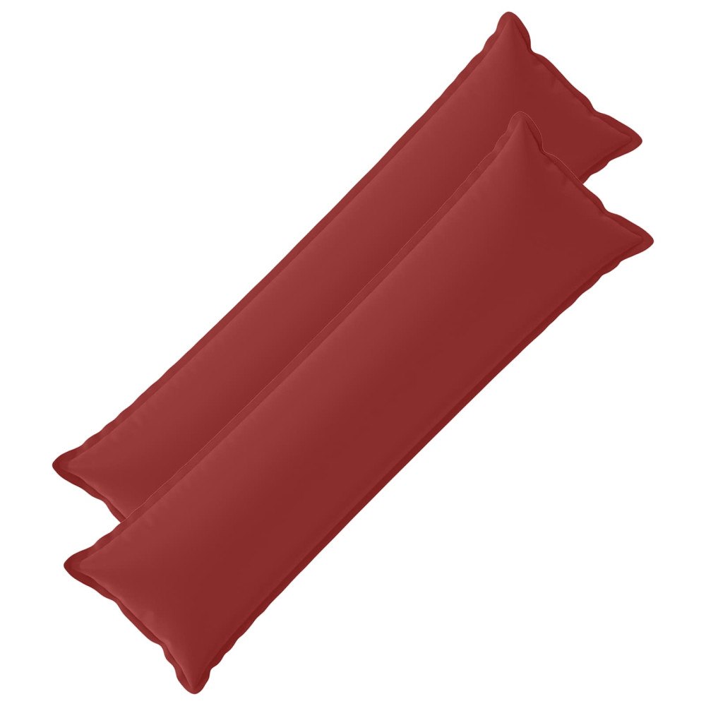 vidaXL Kuddöverdrag 2 st HOUTEN Vinröd 40 x 145 cm Polyester