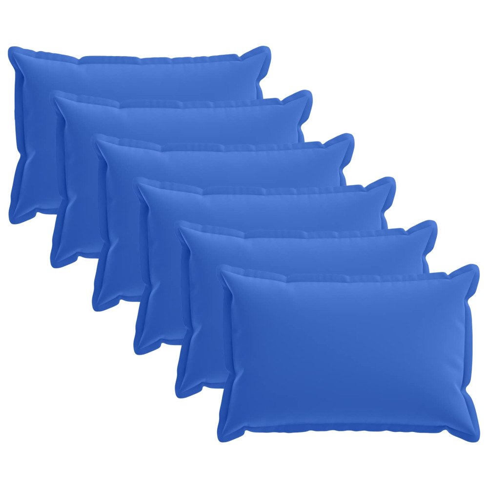 vidaXL Kuddöverdrag 6 st HOUTEN Kungsblå 40 x 60 cm Polyester