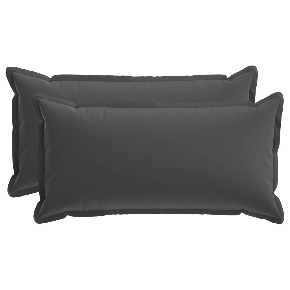 vidaXL Kuddöverdrag 2 st HOUTEN Antracit 40 x 70 cm Polyester