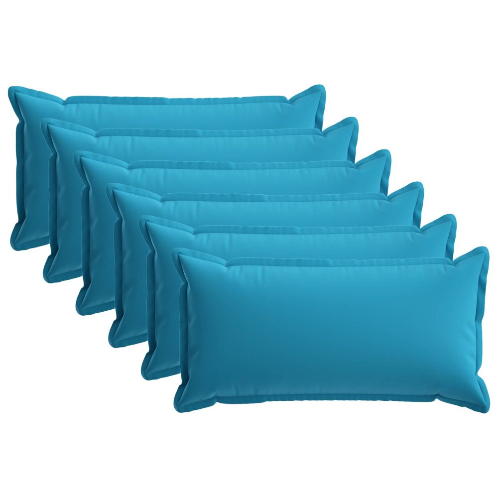 vidaXL Kuddöverdrag 6 st HOUTEN Kungsblå 40 x 70 cm Polyester