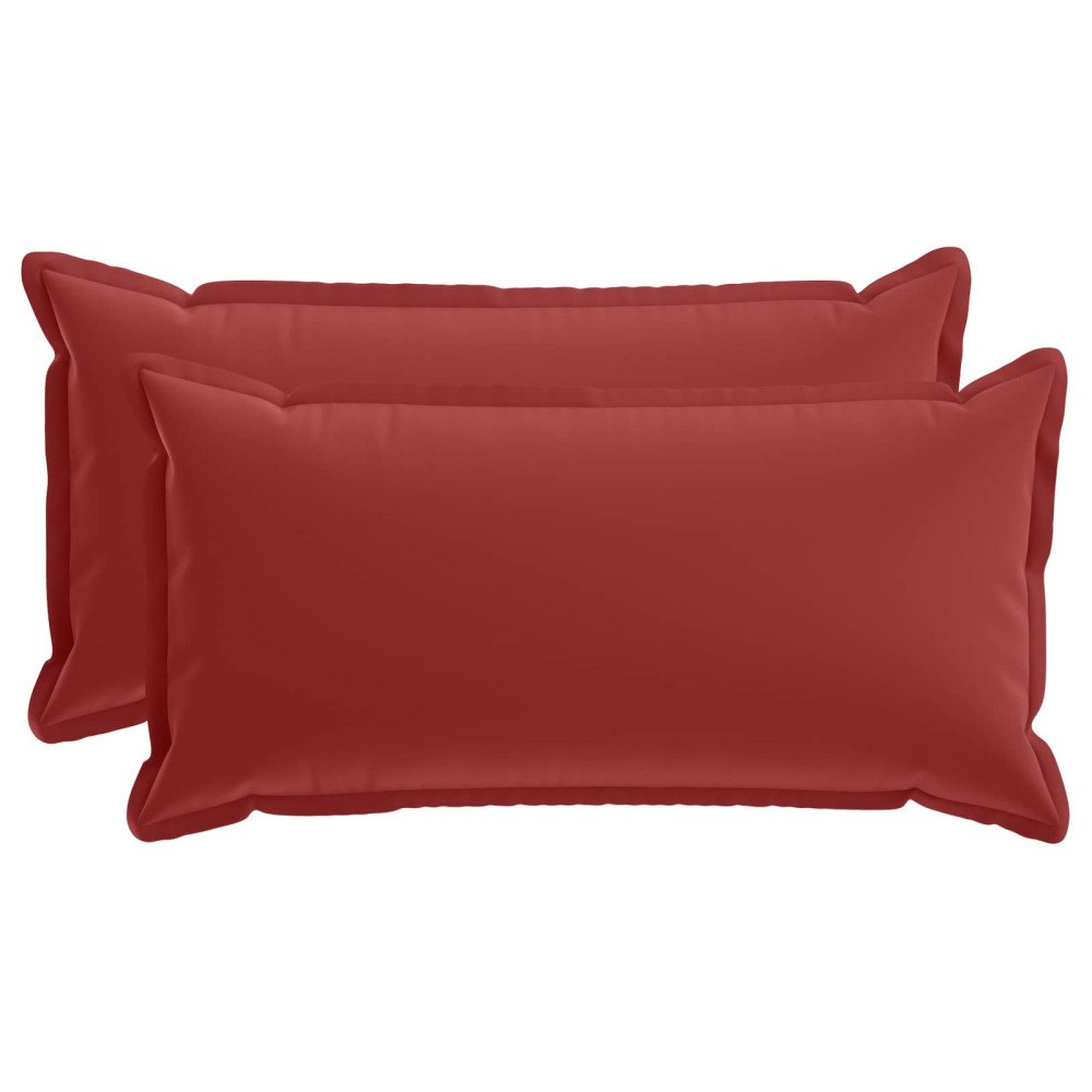 vidaXL Kuddöverdrag 2 st HOUTEN Vinröd 40 x 70 cm Polyester