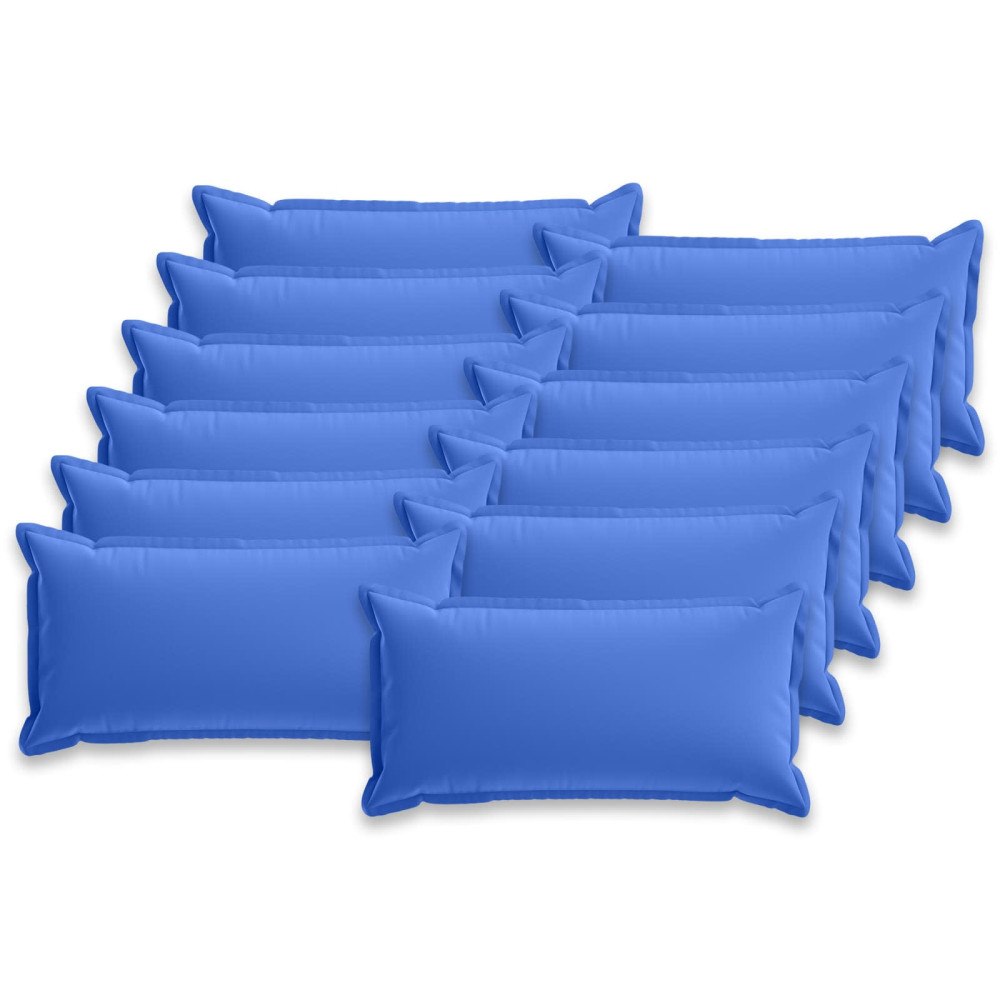 vidaXL Kuddöverdrag 12 st HOUTEN Kungsblå 40 x 80 cm Polyester