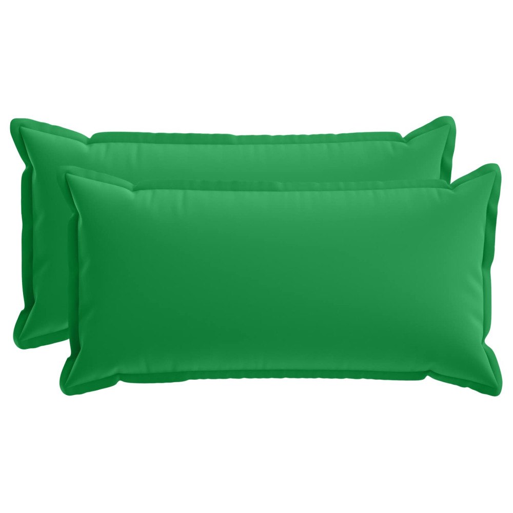 vidaXL Kuddöverdrag 2 st HOUTEN Grön 40 x 80 cm Polyester