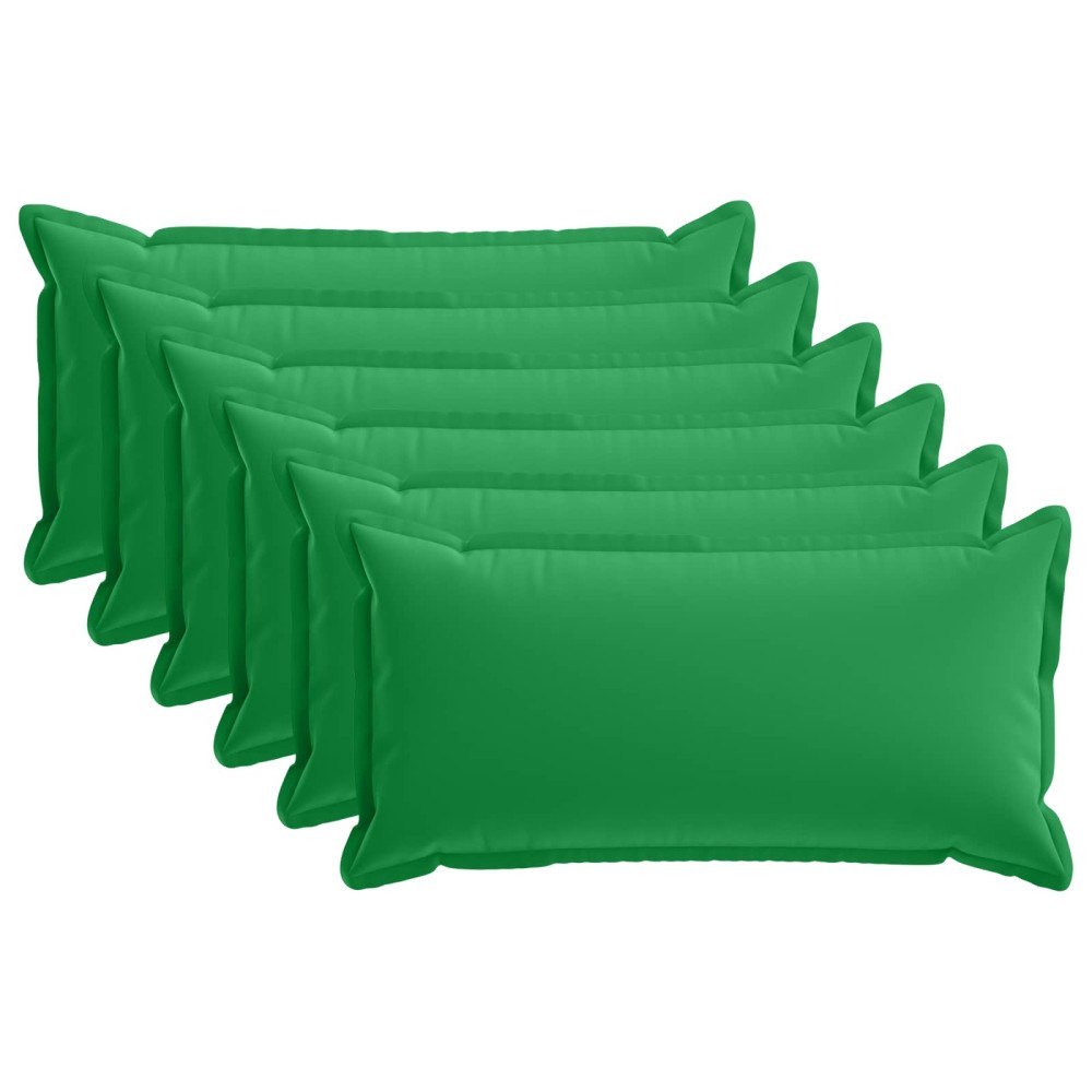vidaXL Kuddöverdrag 6 st HOUTEN Grön 40 x 80 cm Polyester