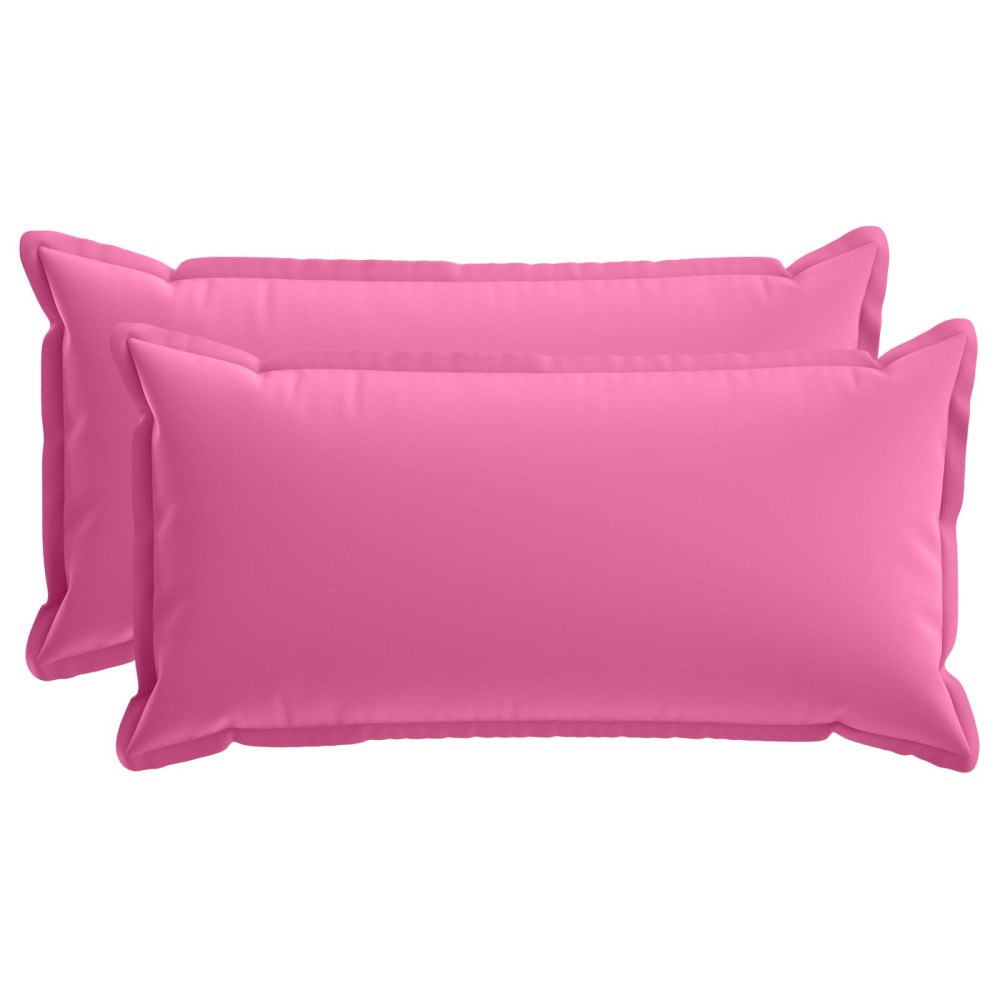 vidaXL Kuddöverdrag 2 st HOUTEN Rosa 40 x 80 cm Polyester