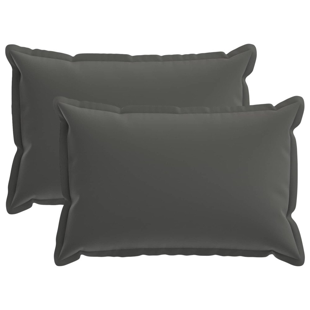 vidaXL Kuddöverdrag 2 st HOUTEN Antracit 50 x 70 cm Polyester