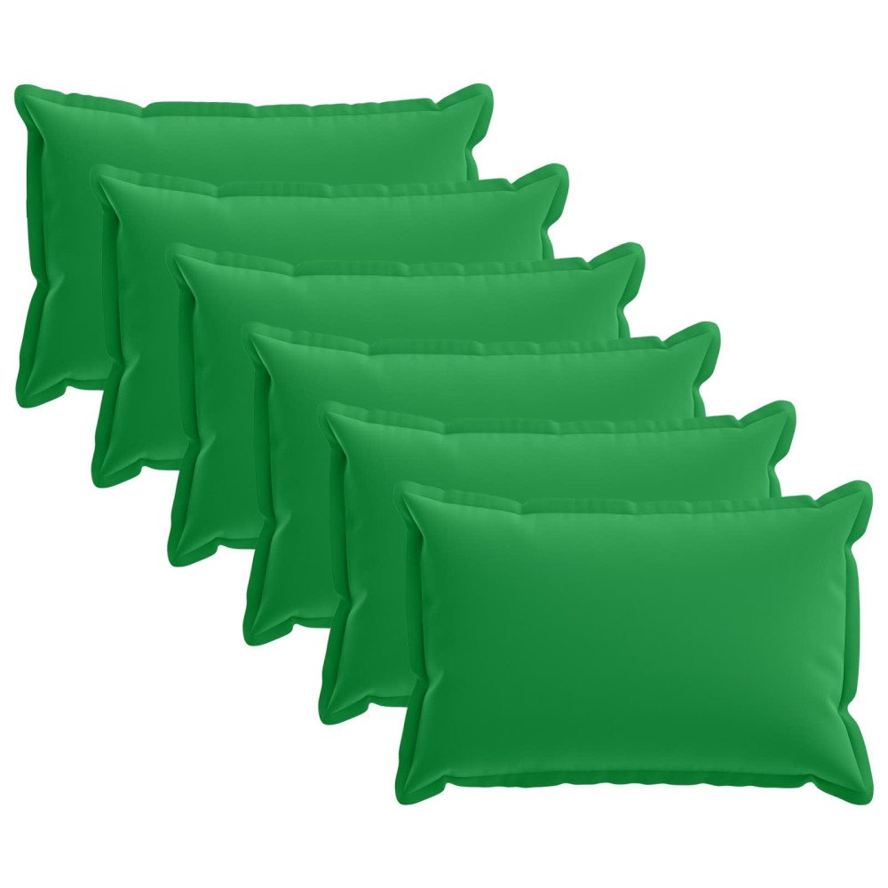 vidaXL Kuddöverdrag 6 st HOUTEN Grön 50 x 70 cm Polyester