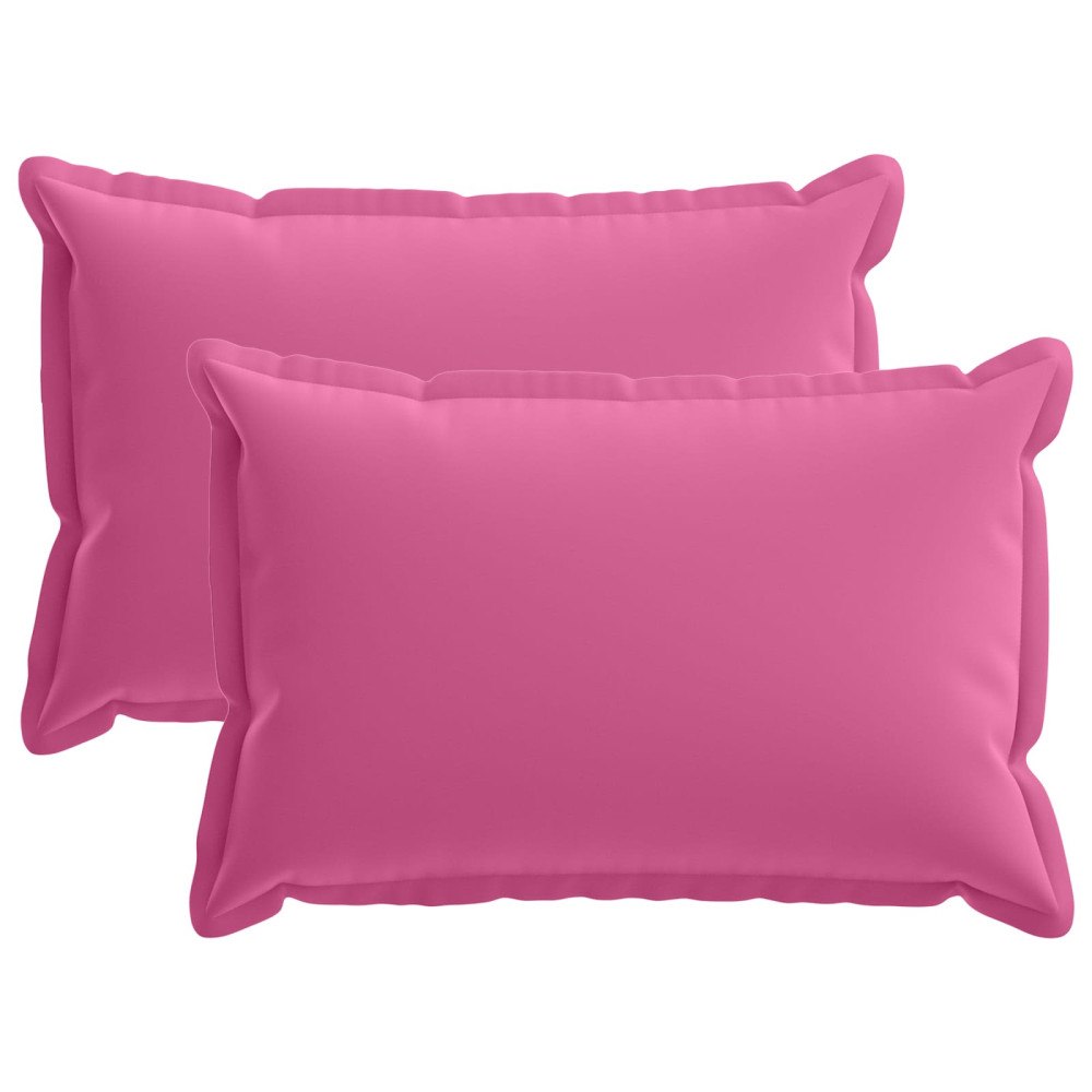 vidaXL Kuddöverdrag 2 st HOUTEN Rosa 50 x 70 cm Polyester
