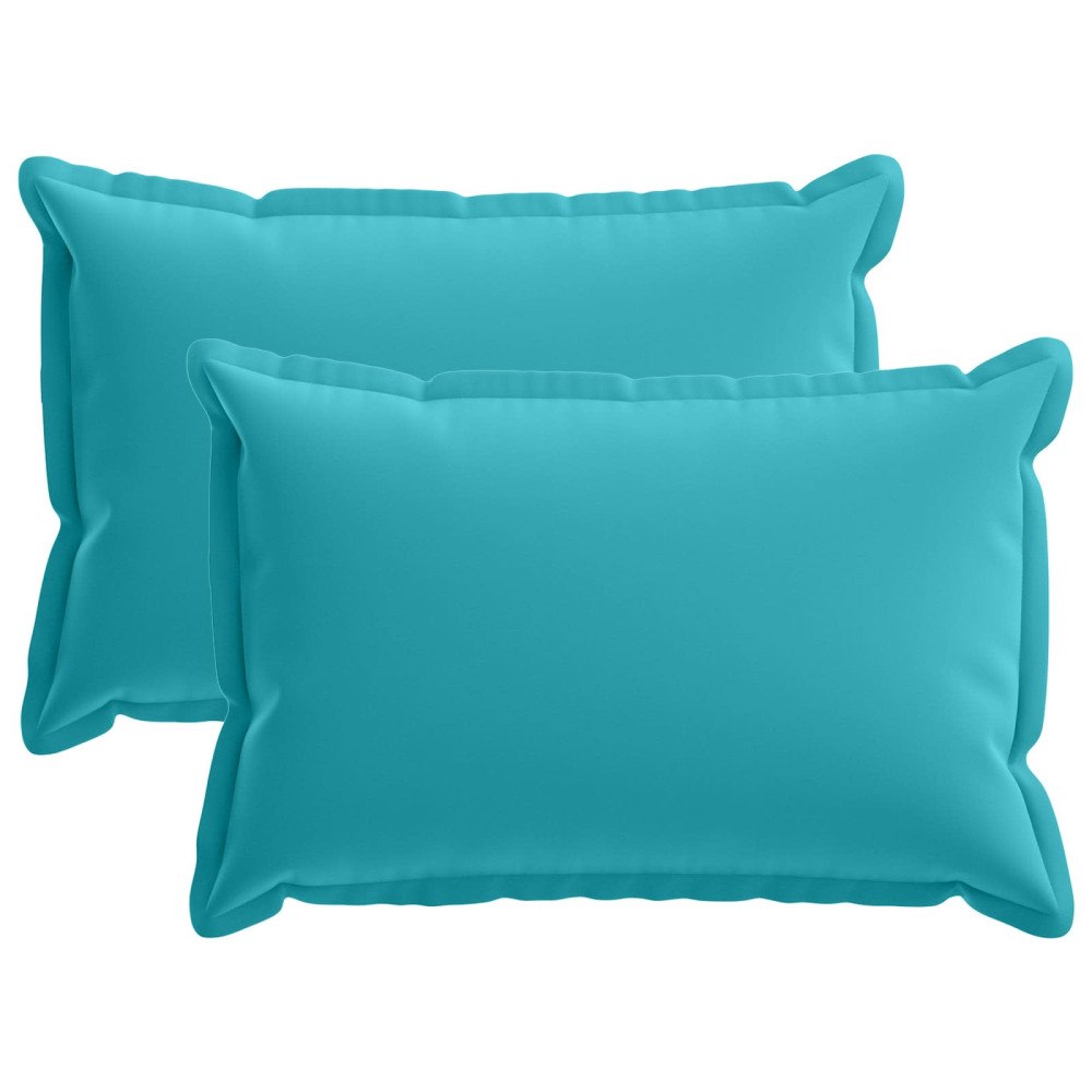 vidaXL Kuddöverdrag 2 st HOUTEN Turkos 50 x 70 cm Polyester