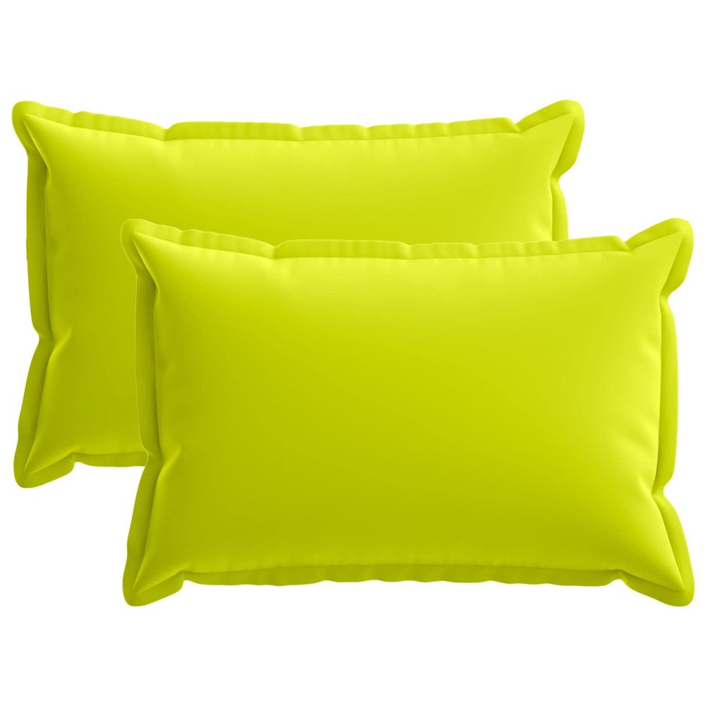 vidaXL Kuddöverdrag 2 st HOUTEN Klart grön. 50 x 75 cm Polyester