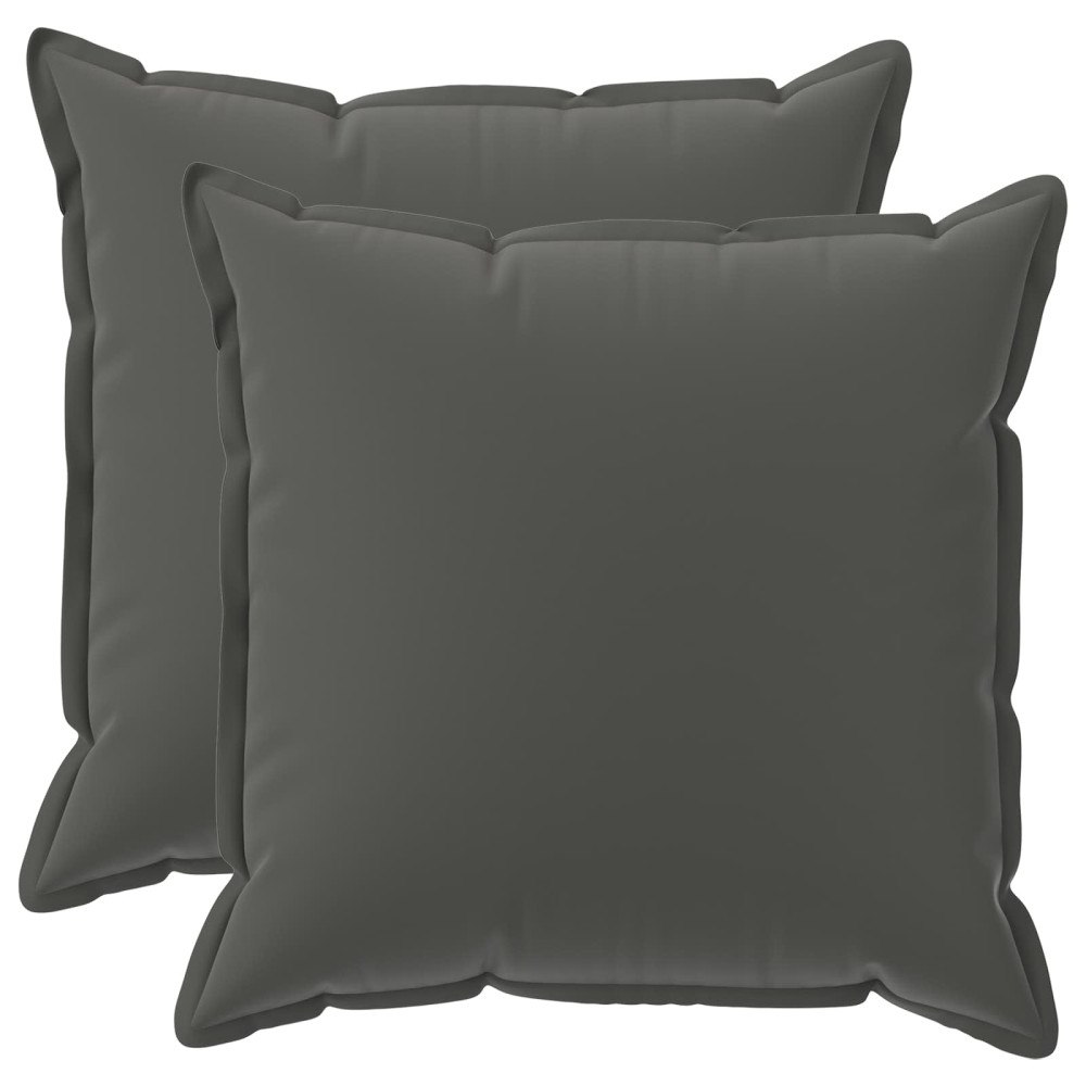 vidaXL Kuddöverdrag 2 st HOUTEN Antracit 55 x 55 cm Polyester