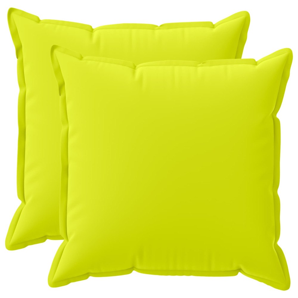 vidaXL Kuddöverdrag 2 st HOUTEN Klart grön. 55 x 55 cm Polyester