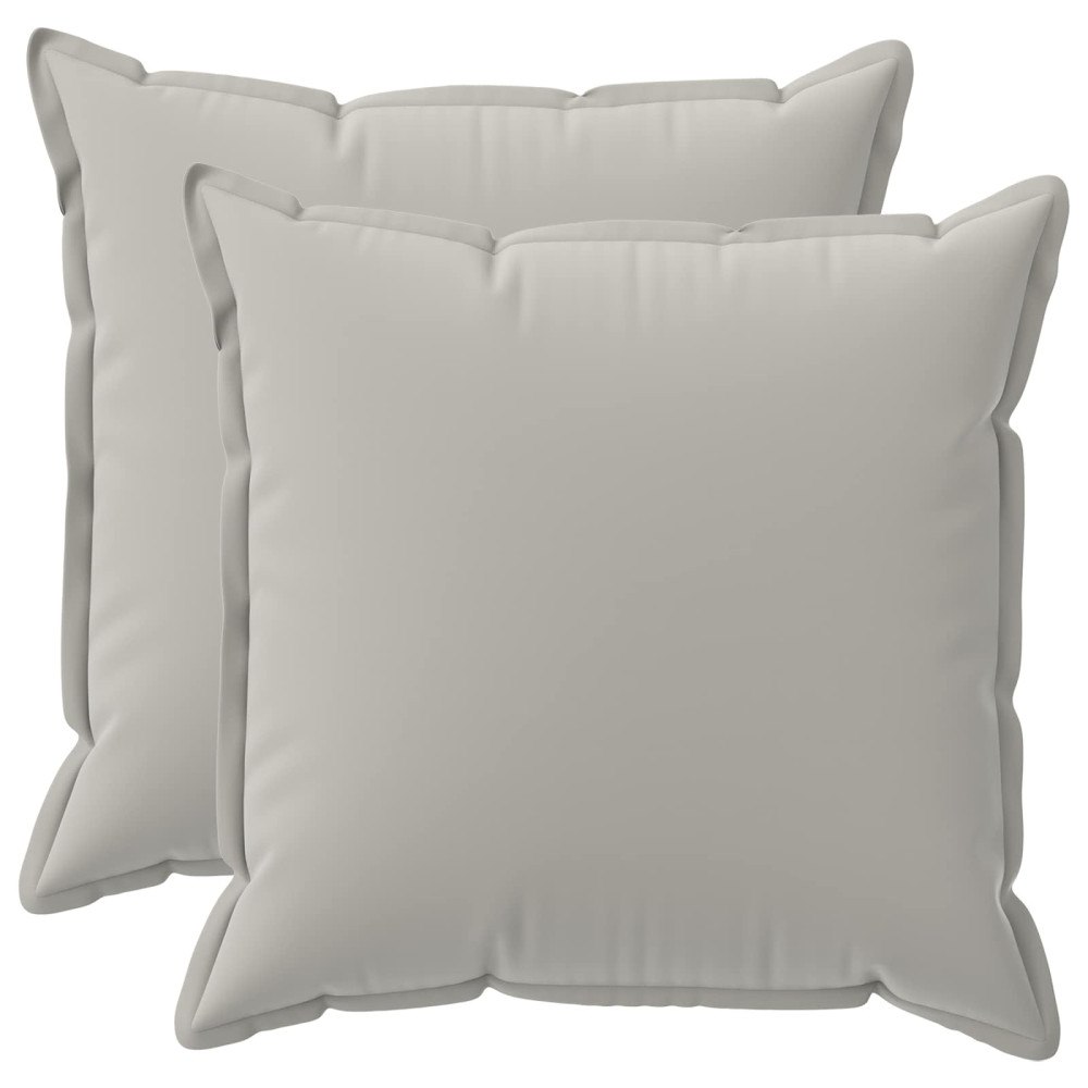 vidaXL Kuddöverdrag 2 st HOUTEN Grå 55 x 55 cm Polyester