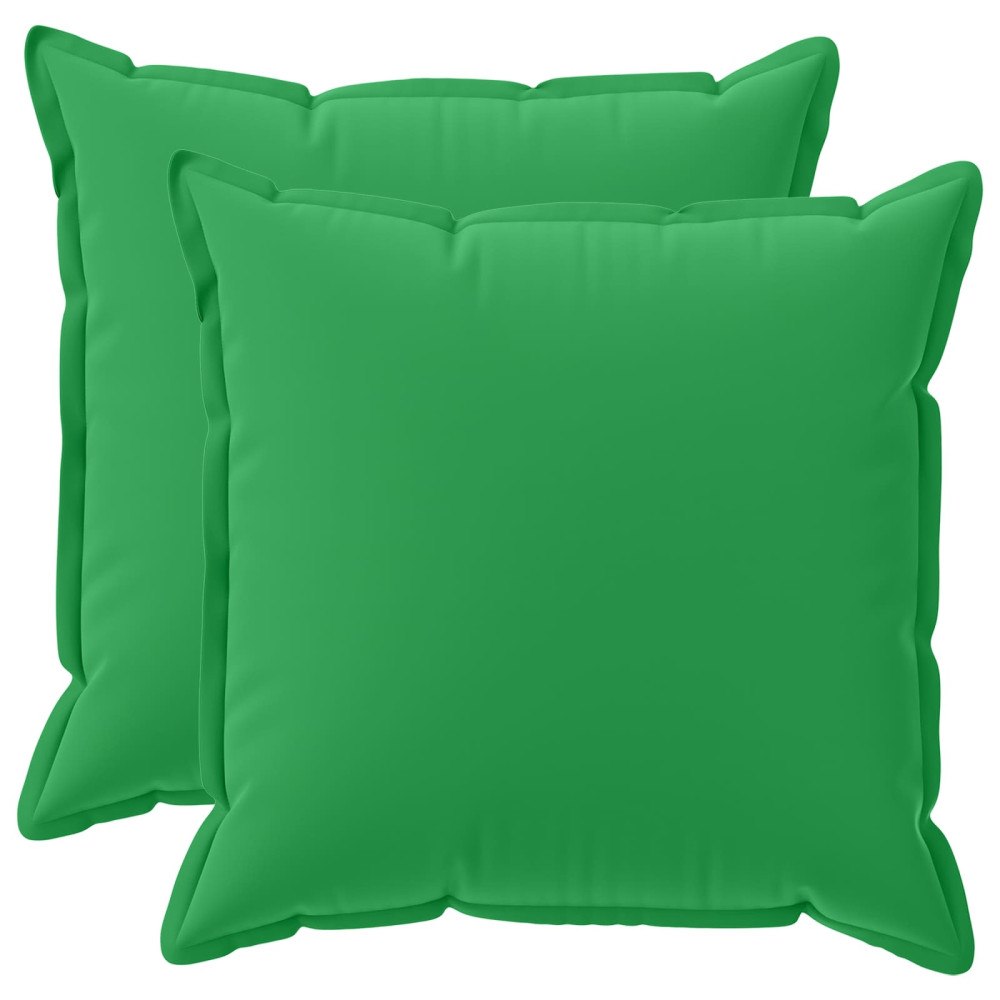vidaXL Kuddöverdrag 2 st HOUTEN Grön 55 x 55 cm Polyester