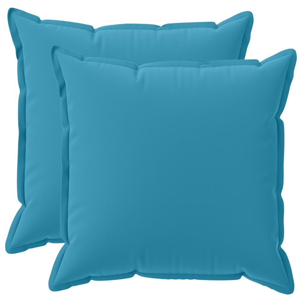 vidaXL Kuddöverdrag 2 st HOUTEN Ljusblå 55 x 55 cm Polyester