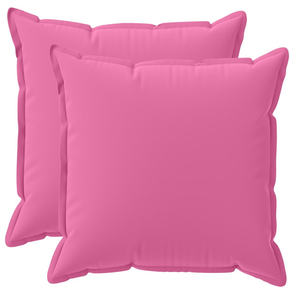 vidaXL Kuddöverdrag 2 st HOUTEN Rosa 55 x 55 cm Polyester