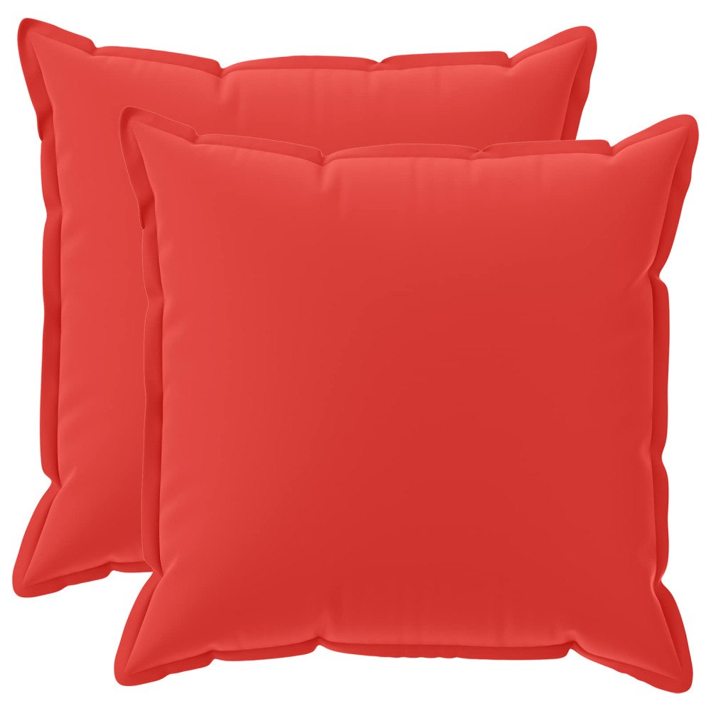 vidaXL Kuddöverdrag 2 st HOUTEN Röd 55 x 55 cm Polyester