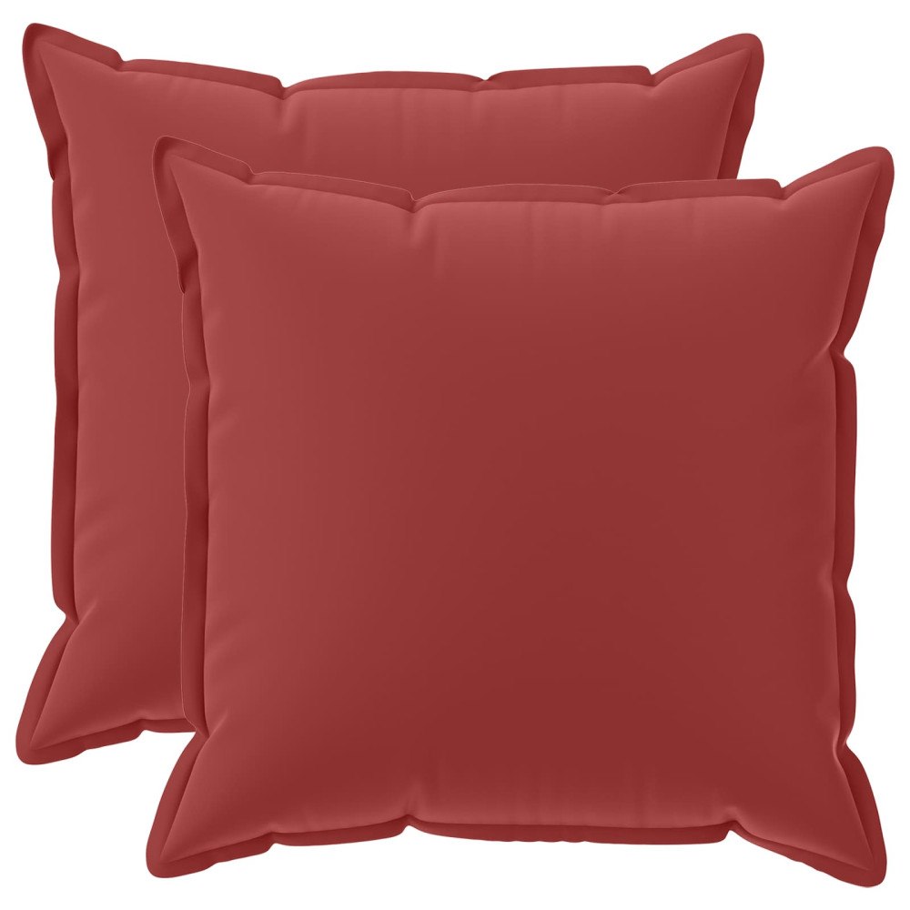 vidaXL Kuddöverdrag 2 st HOUTEN Vinröd 55 x 55 cm Polyester